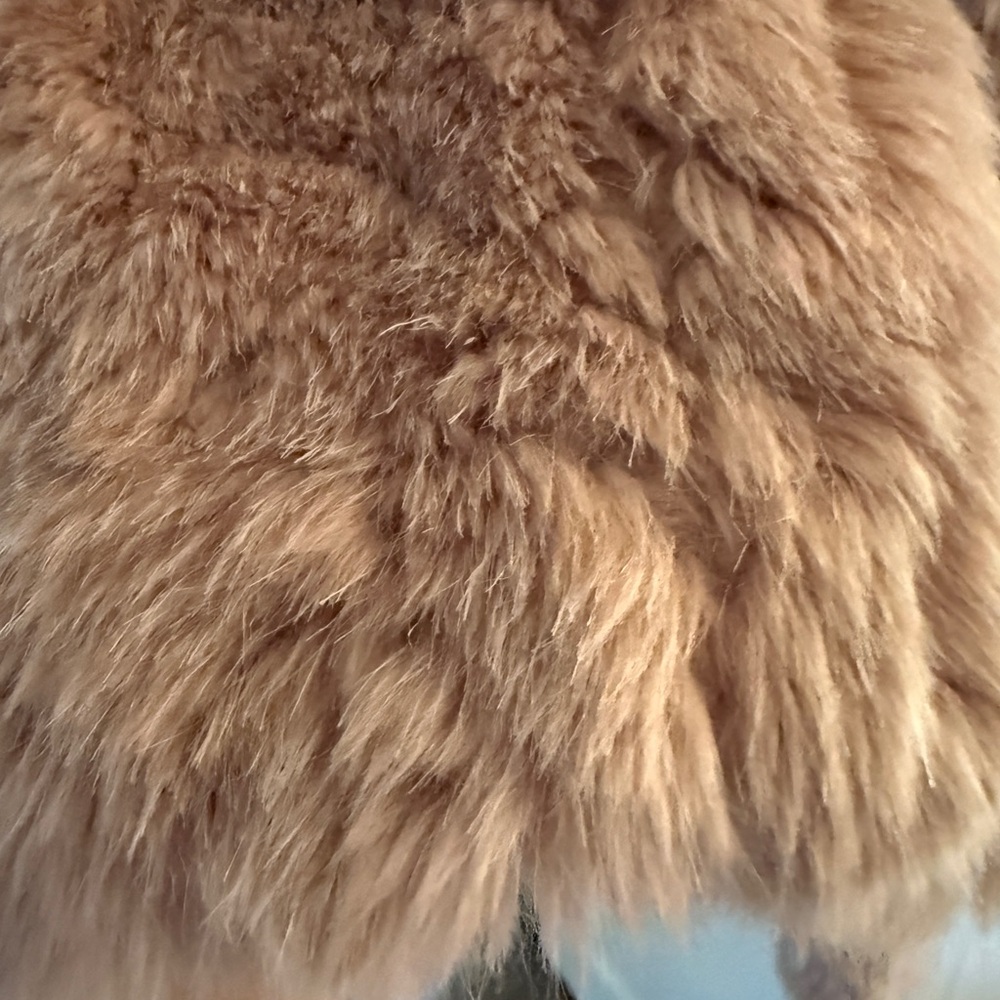 CAbi Tan Faux Fur Jacket